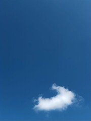 blue sky background with fluffy clouds