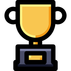 Winner success icon symbol vector image. Illustration of reward champion win championship bedge design image 