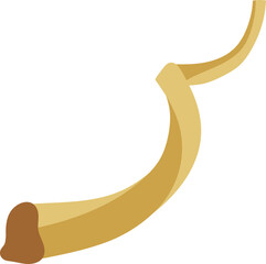 Jewish horn. Shofar