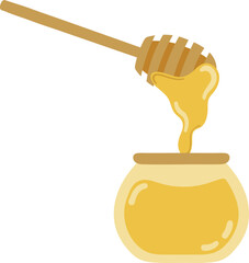 Honey jar with spoon