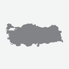 Turkey silhouette map