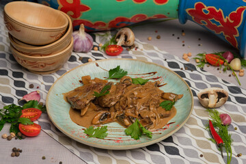 meat with vegetables