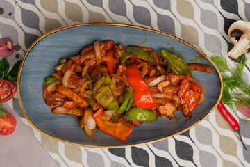 chicken with vegetables
