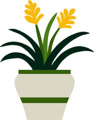 houseplant drawing illustration.