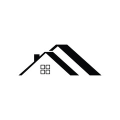 roof of house, logo, vector illustration