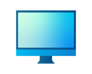 computer monitor icon vector illustration design