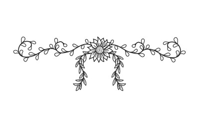 Floral design ornament. flower ornamental frame. decorative frame. Decorative Frame With Floral Ornament. flower doodle ornament.