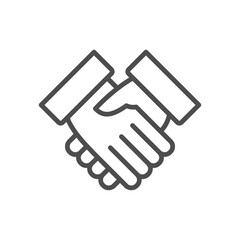 Handsahake Icon, Cooperation Icon Design Element	