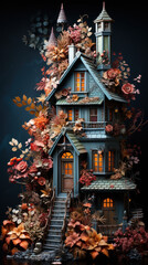 Fototapeta premium decorated towering house