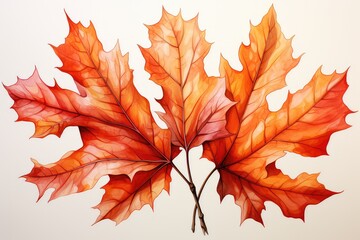 Fototapeta premium autumn maple leaf