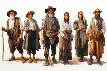 group of people in the street