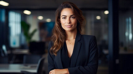 Naklejka premium Portrait of a Businesswoman in the Office