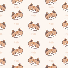 Obraz premium seamless pattern with cats