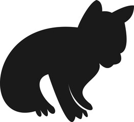 kitten silhouette