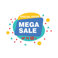 Sale banner template design, Big sale special offer. end of season special offer banner.