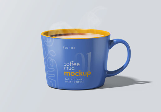 Coffee Mug Mockup for Food and Beverage Branding and Packaging Design