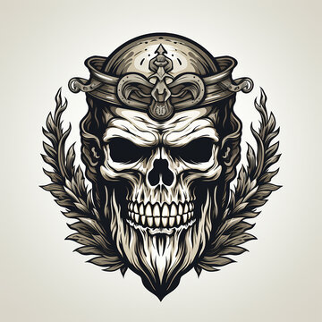 skull logo design