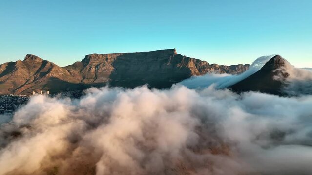 Aerial view of Signal Hill, Cape Town, South Africa.