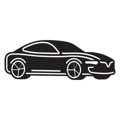Car. monochrome icon on a white background