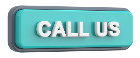 Call us button. 3D illustration.