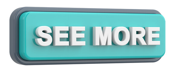 See more button. 3D illustration.