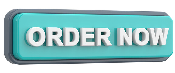 Order now button. 3D illustration.