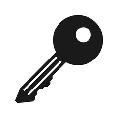 Key icon. Flat style. Illustration