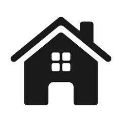 House icon on a white background. Illustration
