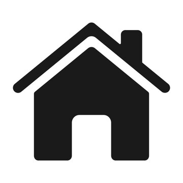 House icon on a white background. Illustration