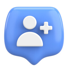 Obraz premium 3D follow button. 3D illustration.