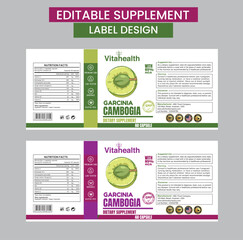 Supplement label design,supplement label template,packaging label,supplement ,vitamin label,	