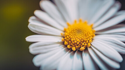 Fototapeta premium Dreamy blurry romantic floral macro photo background with leaves and beautiful flowers as concept of blossom garden and nature organic life