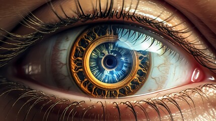 Eye of Providence: Illuminati's Watchful Gaze Created by AI