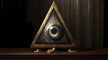 All-Seeing Eye Illuminati Vision Created by AI