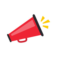 Megaphone shouts out special Black Friday sales deals.