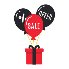 Shopping bags for purchasing Black Friday products, special offers, product discount promotions