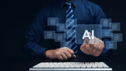 Classification of documents using AI. A new way to manage documents with AI, intelligent document processing. Account verification using AI artificial intelligence.
