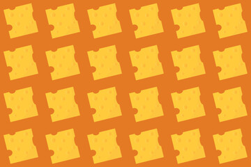 Seamless pattern of cheese