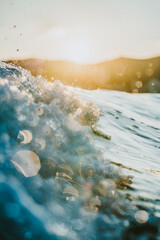 sunset on the sea textures