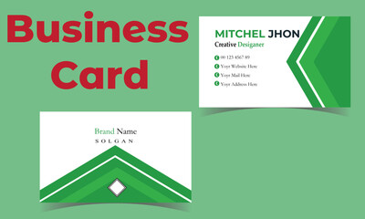 modern business card design . double sided business card design template . flat gradation business card inspiration
