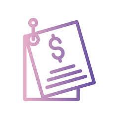 bill gradient icon