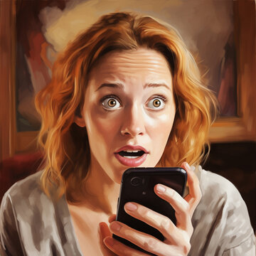 Startled Mobile Phone Reaction: Astonishment and Surprise