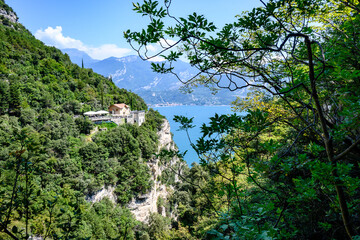 Riva del Garda, lago di Garda, Italia, sentiero del Ponale