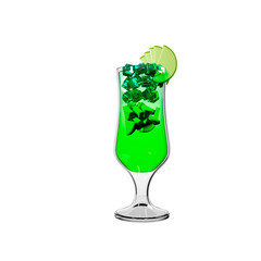 Summer Juice 3D Illustration