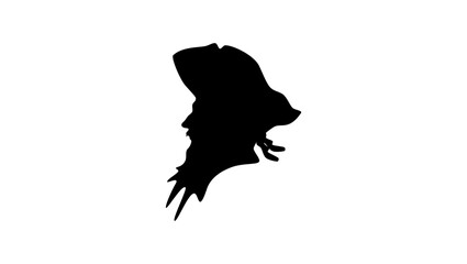 Edward Teach Blackbeard silhouette