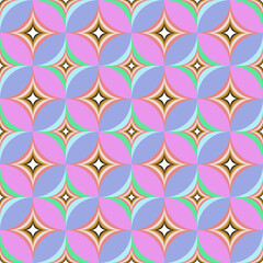 Fototapeta premium Colorful Vector geometric seamless pattern, tiles, fabric, paper, wrapping, abstract background, marbles textures digital design.