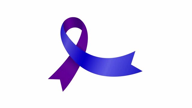 Arthritis Awareness Ribbon. Transparent background with alpha channel
