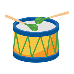drum and drumsticks icon