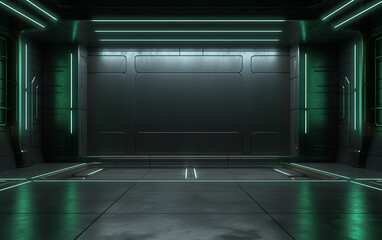 Industrial TV show backdrop. Ideal for virtual tracking system sets. 3D rendering