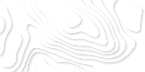 Seamless abstract white papercutbackground 3d realistic design use for ads banner and advertising print design vector. 3d topography relief. Vector topographic illustration.